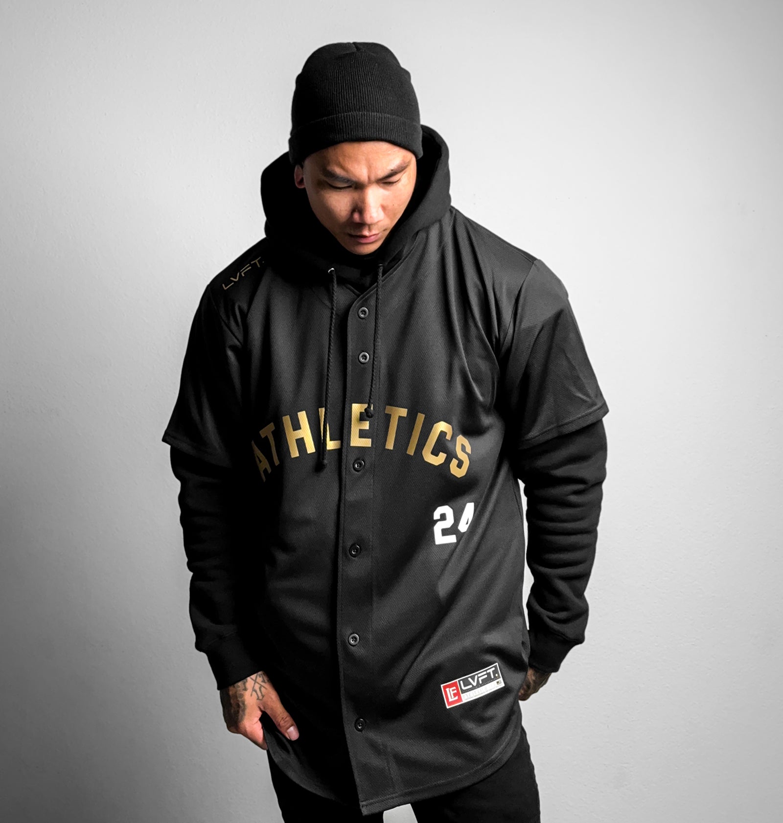 Athletics Baseball Jersey - Black/Gold