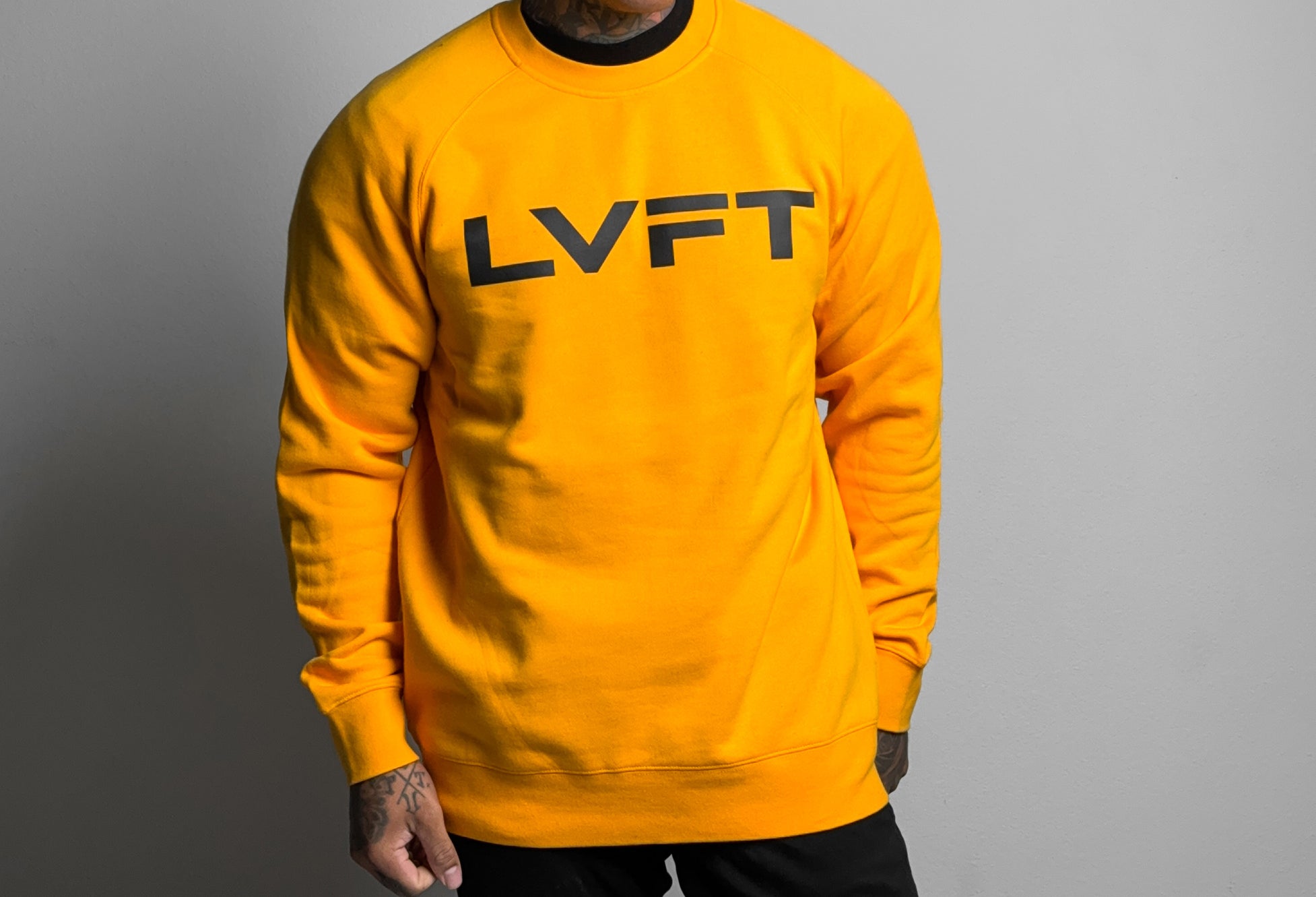 Bold Slate Crewneck - Gold