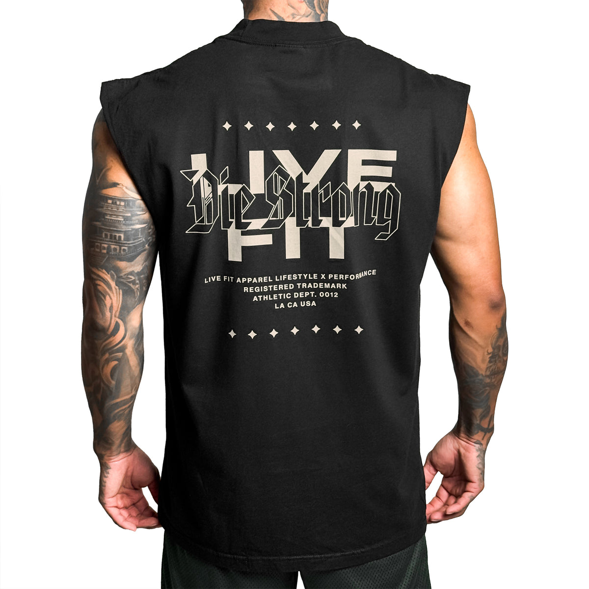 Heavy Metal Muscle Tank - Black / Khaki
