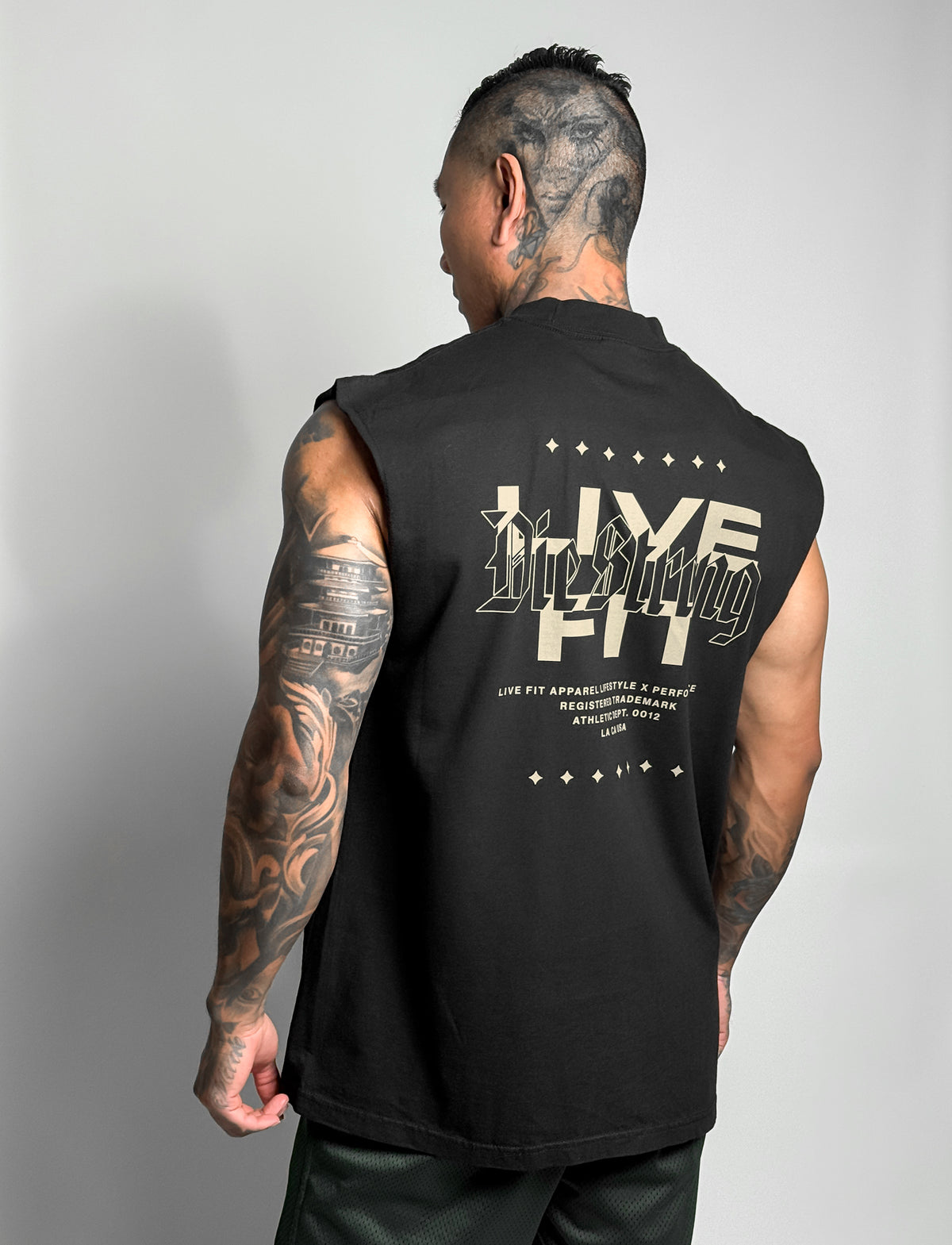 Heavy Metal Muscle Tank - Black / Khaki
