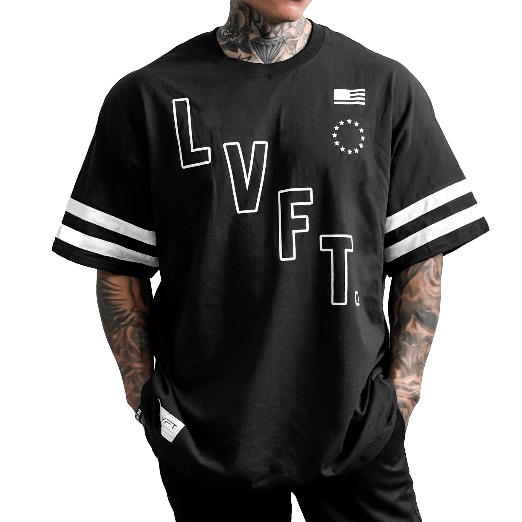 All Star Jersey Tee - Black / White