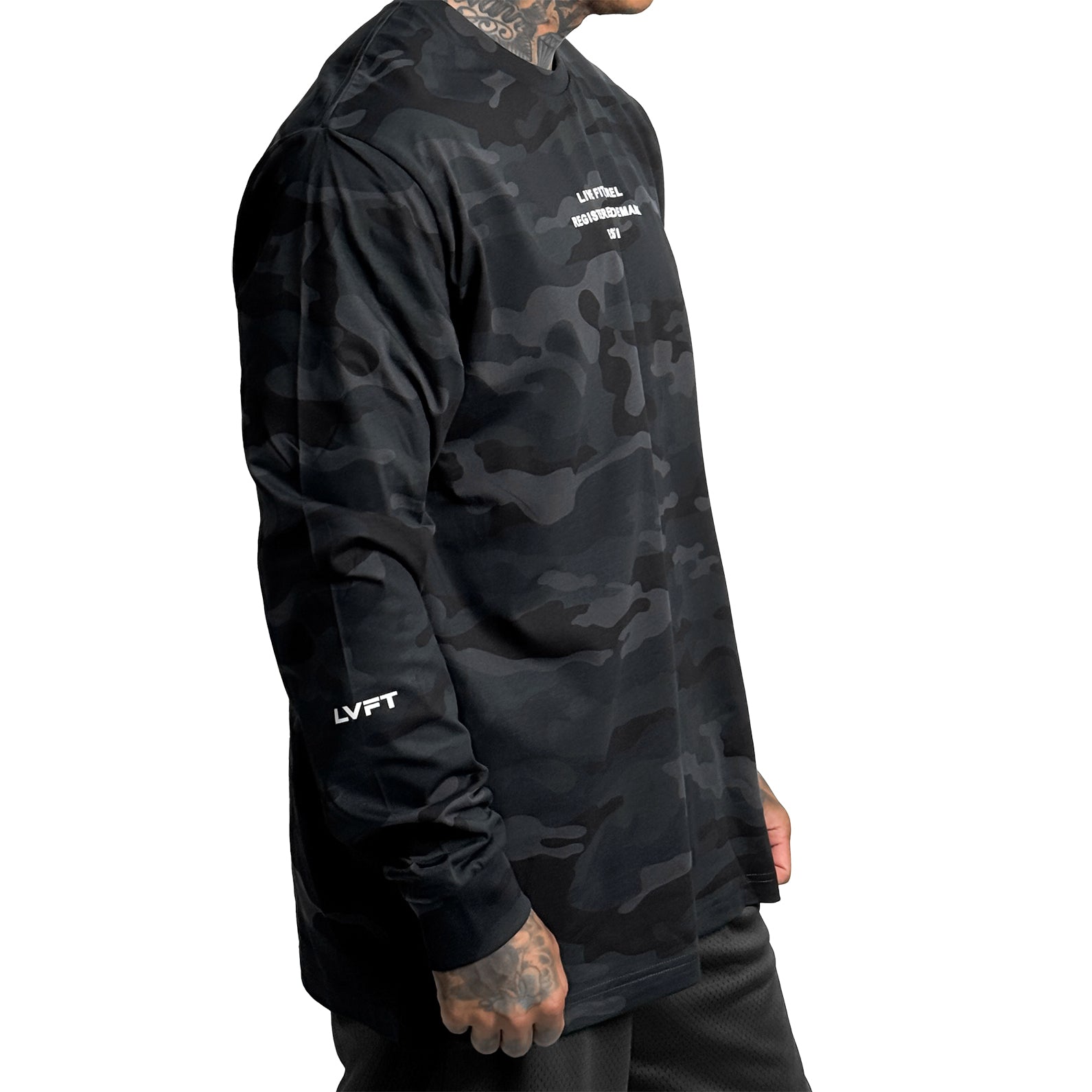 EST. Long Sleeve Tee - Black Camo
