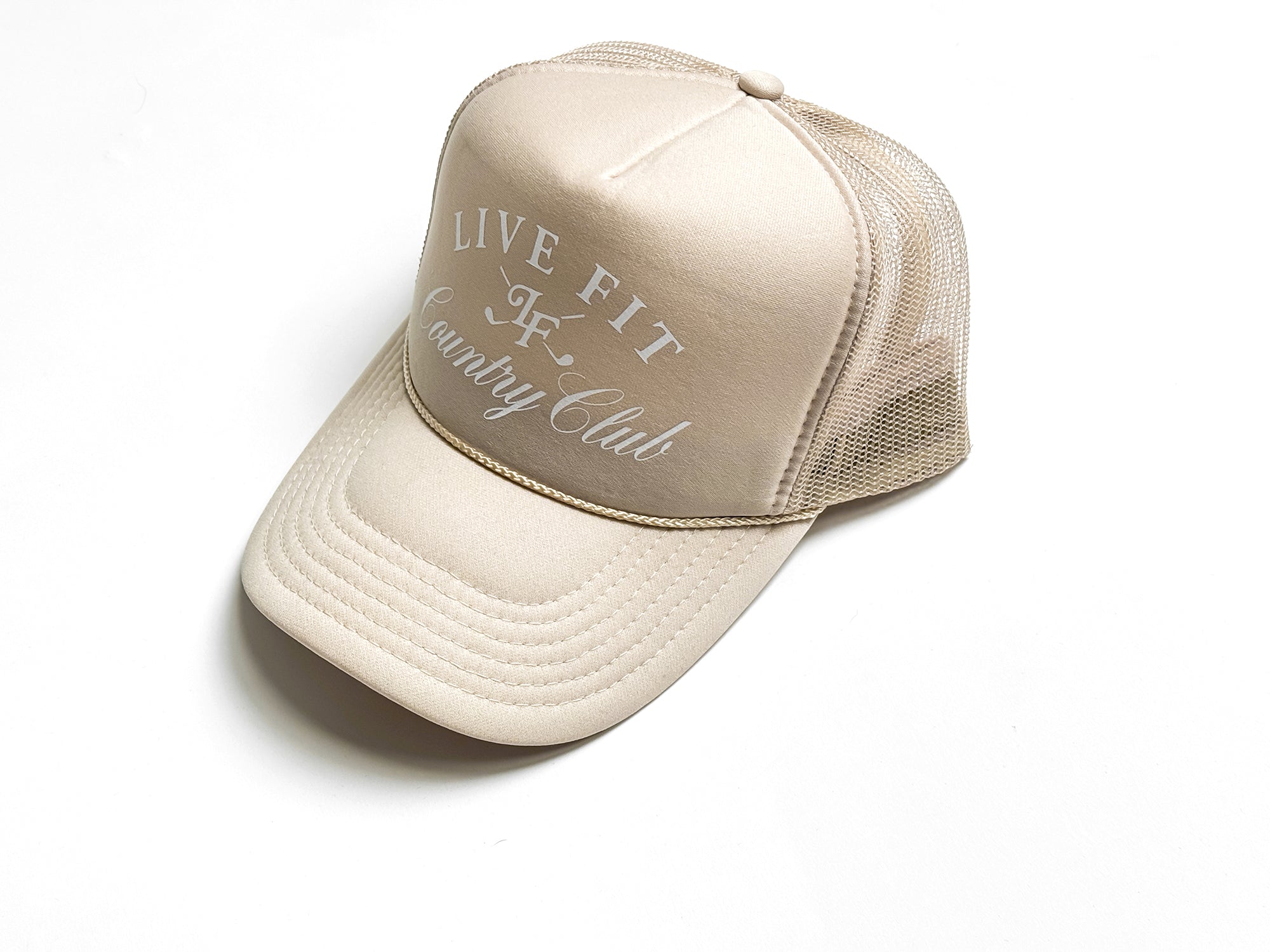 Country Club Foam Trucker Cap - Khaki