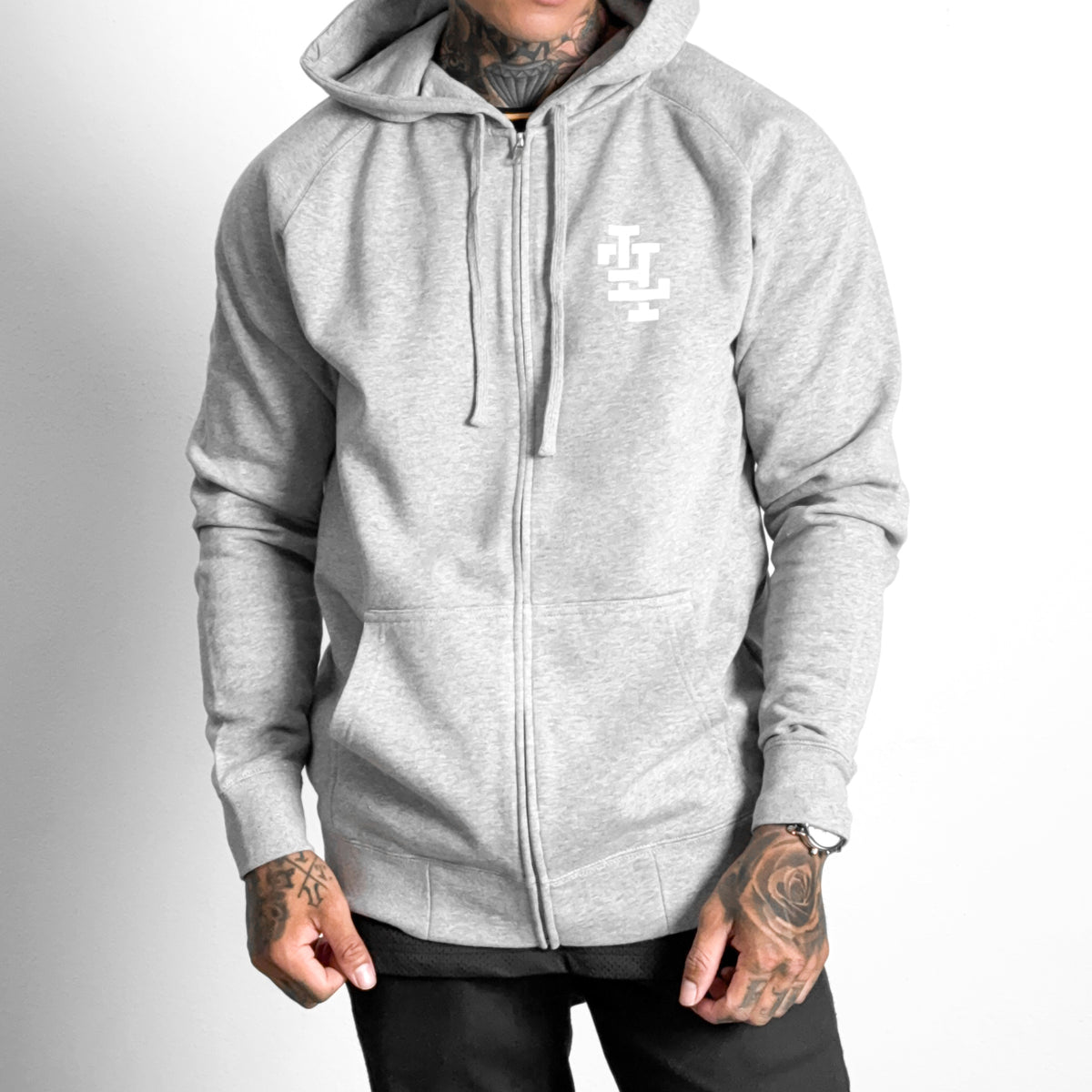 Athletic Dept. Zip-Up Hoodie - Heather Grey