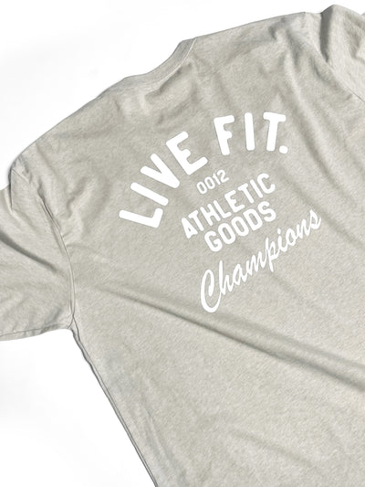 Athletic Goods Tee - Black, Live Fit Apparel