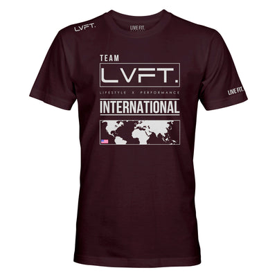 International Tee - Oxblood