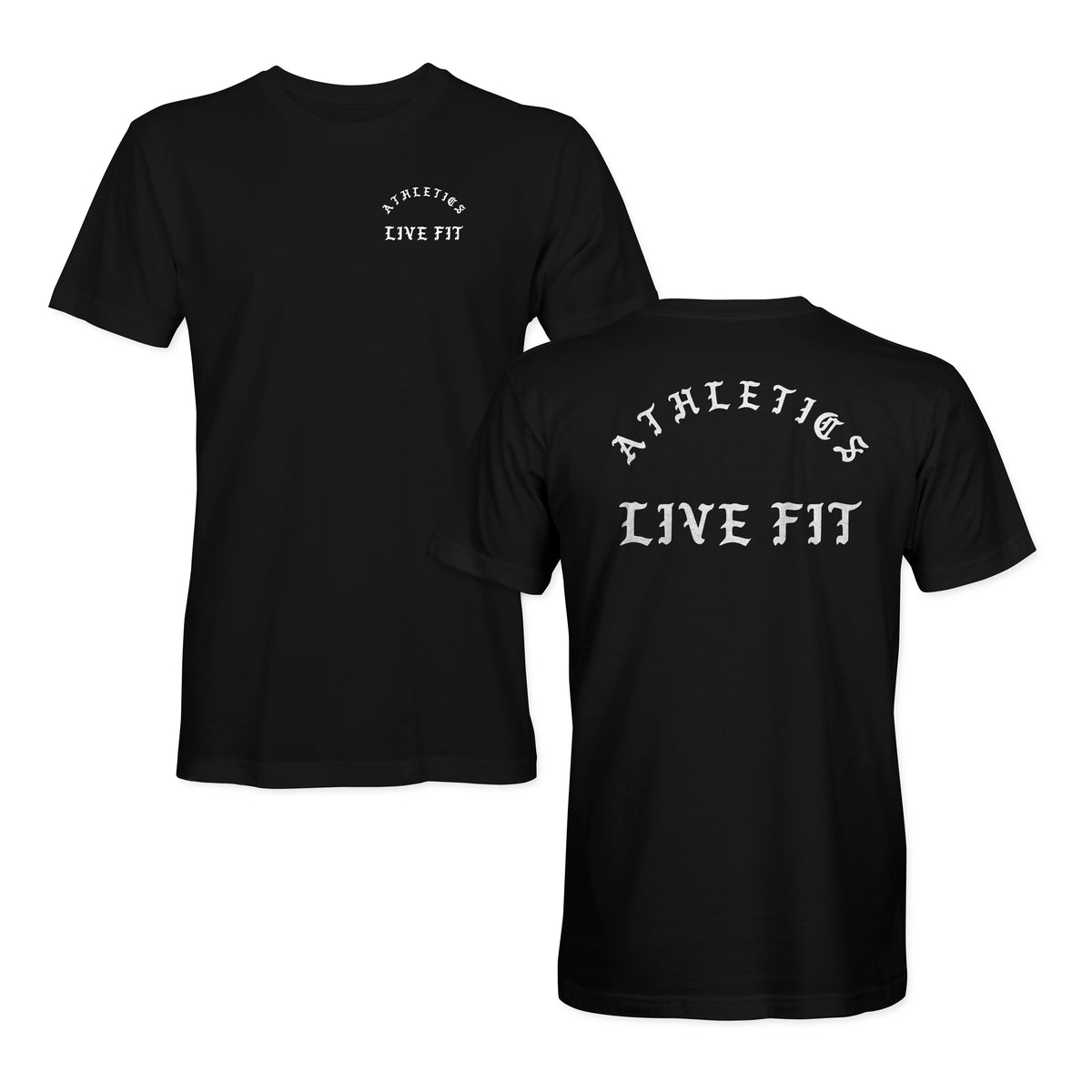 Iron Athletics Tee - Black/White