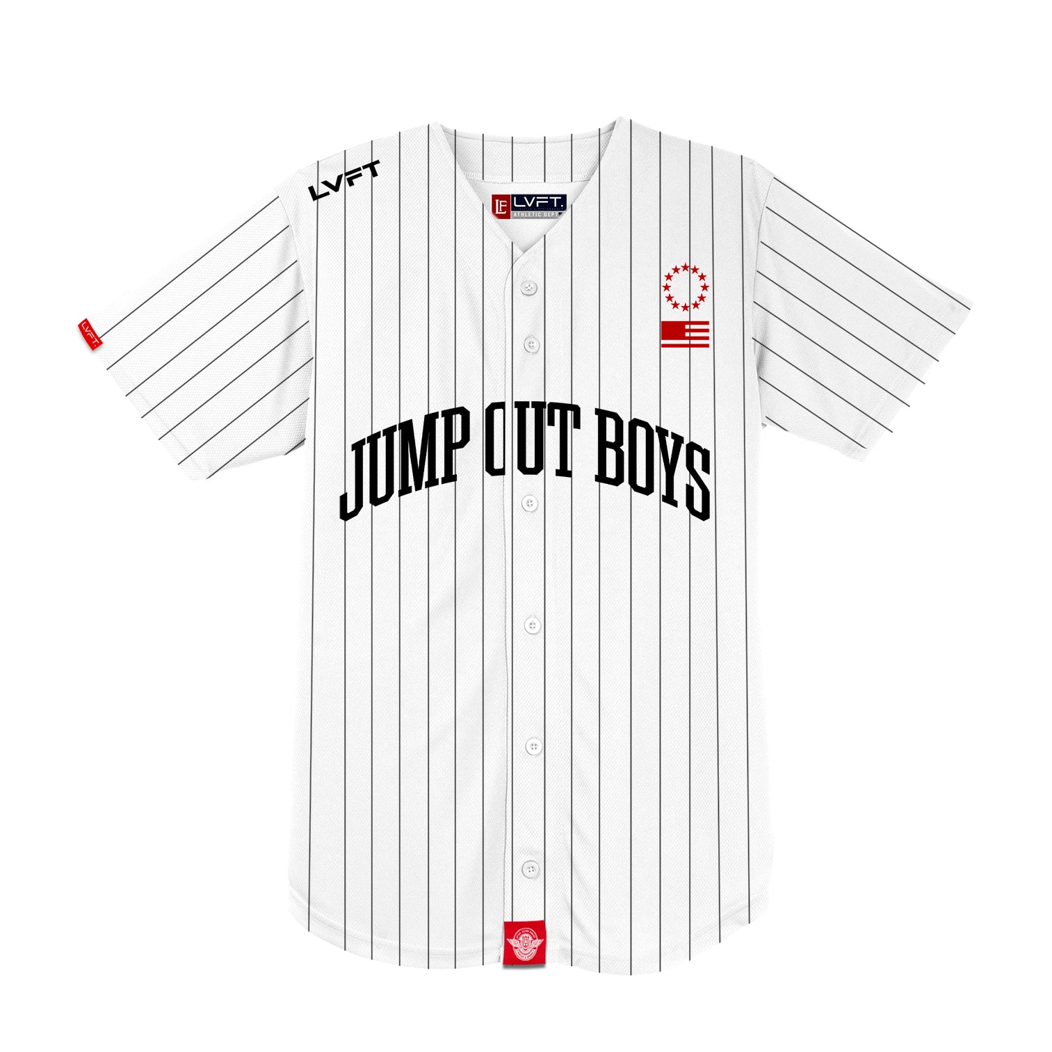 Jump Out Boys Baseball Jersey - Pinstripe