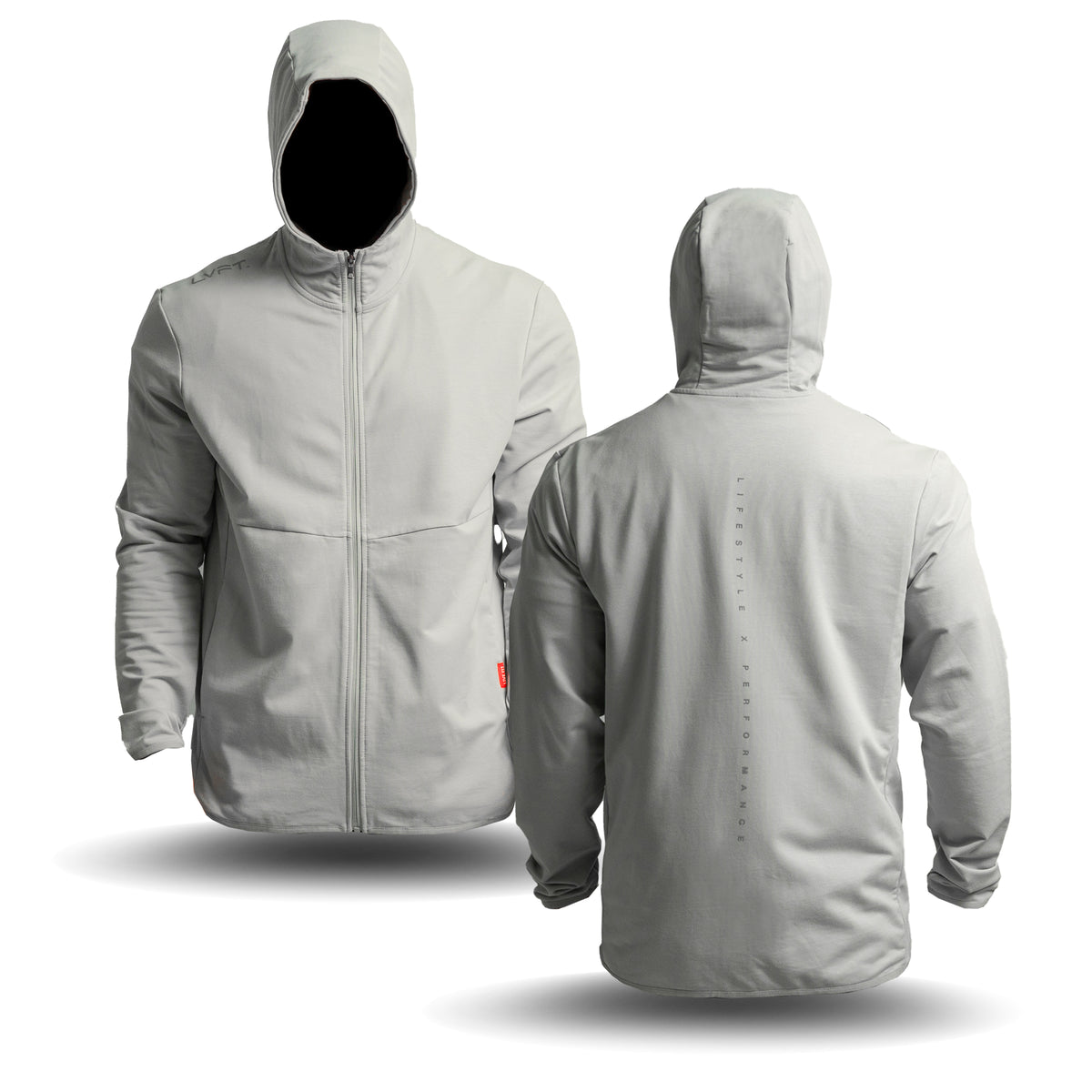 Kinetic Zip-Up Hoodie - Smoke