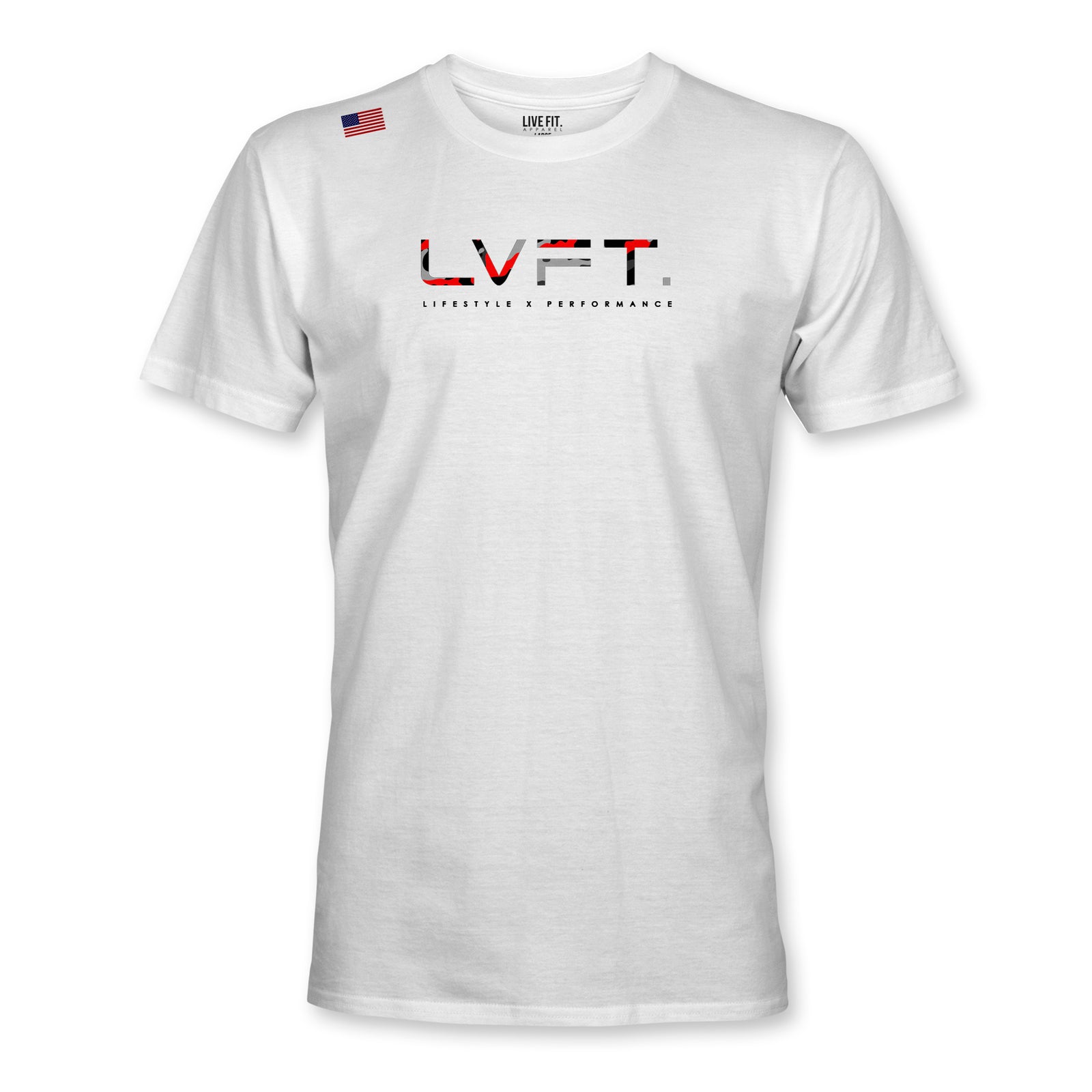 LVFT Recon Tee - White Red Camo