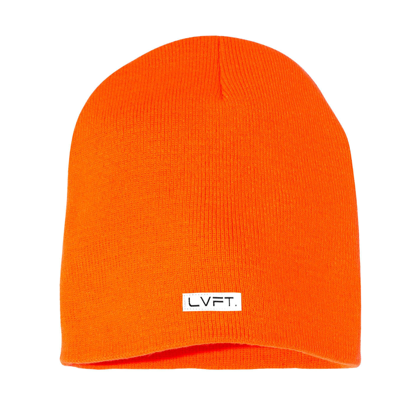 LVFT Skull Beanie - Neon Orange