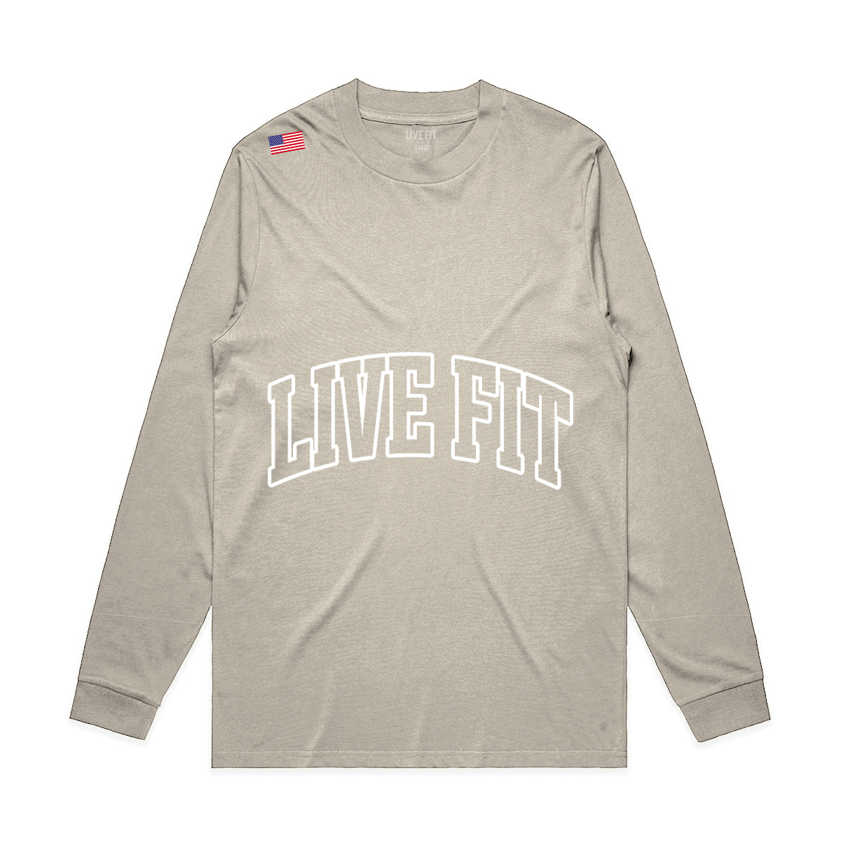 Letterman Long Sleeve Tee - Sand
