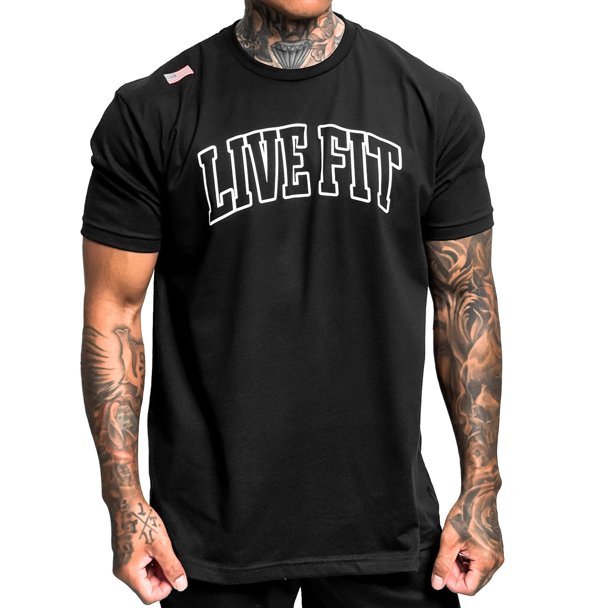 Letterman Tee - Black