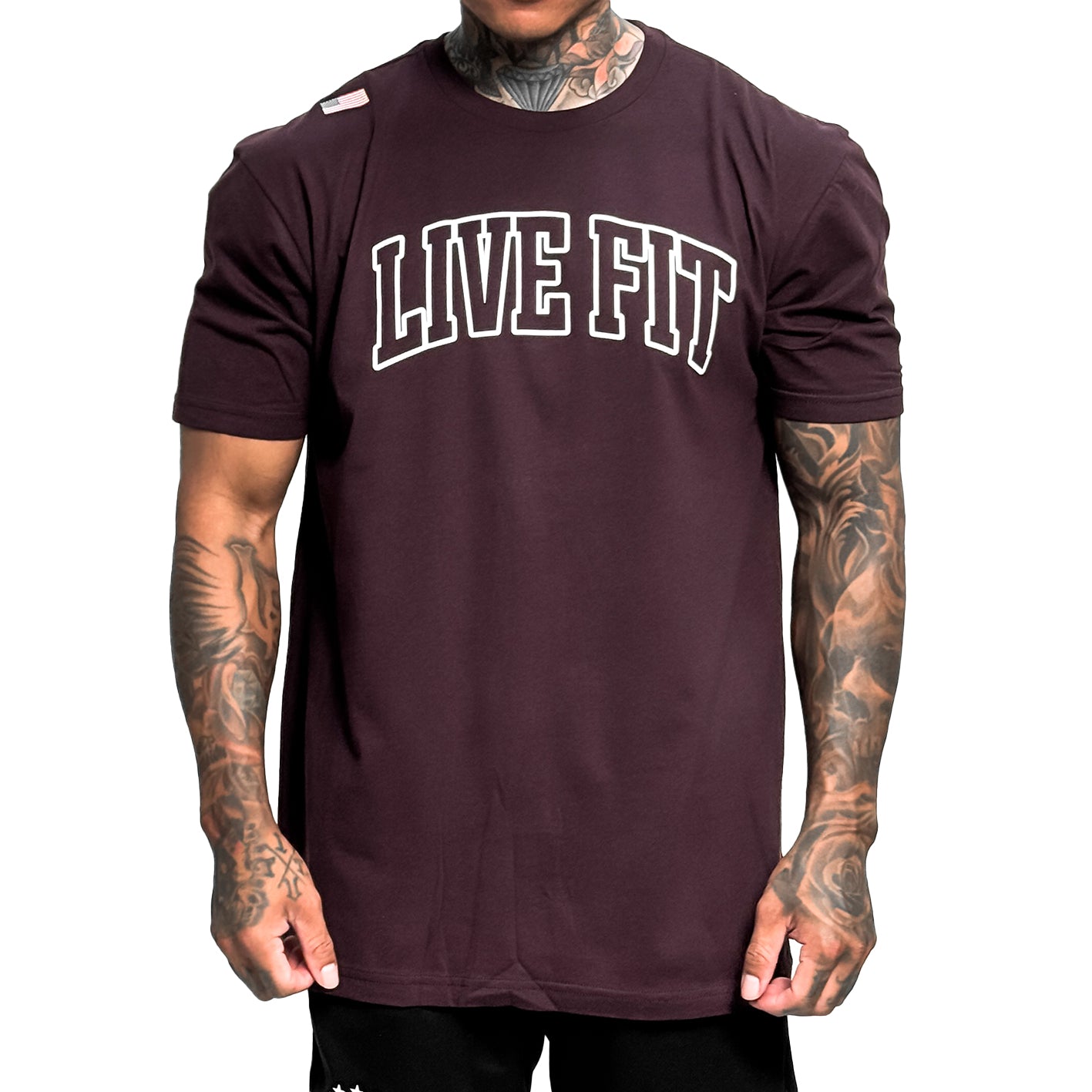 Letterman Tee - Oxblood