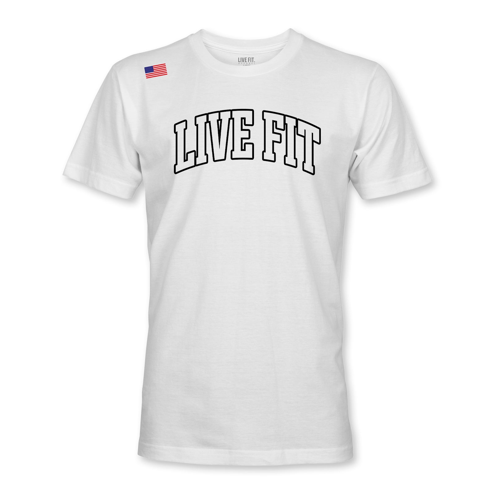 Letterman Tee - White