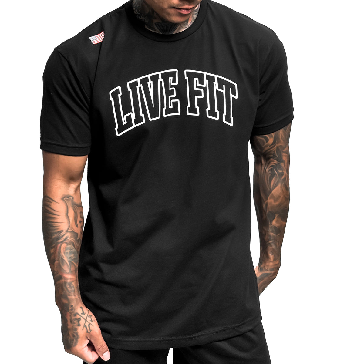 Letterman Tee - Black
