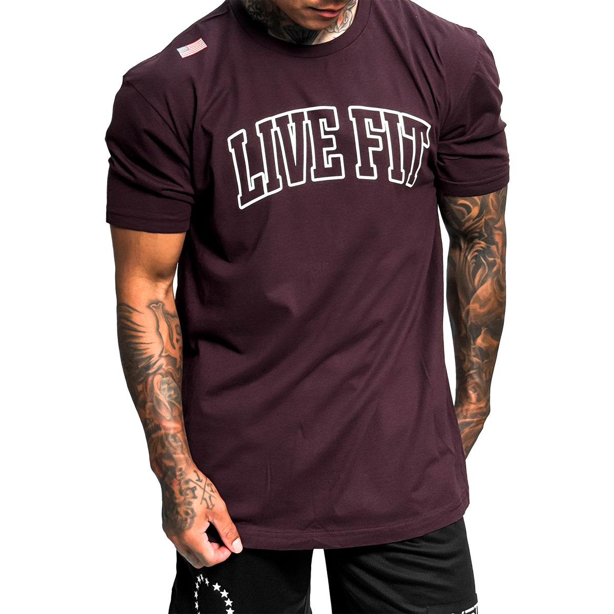 Letterman Tee - Oxblood