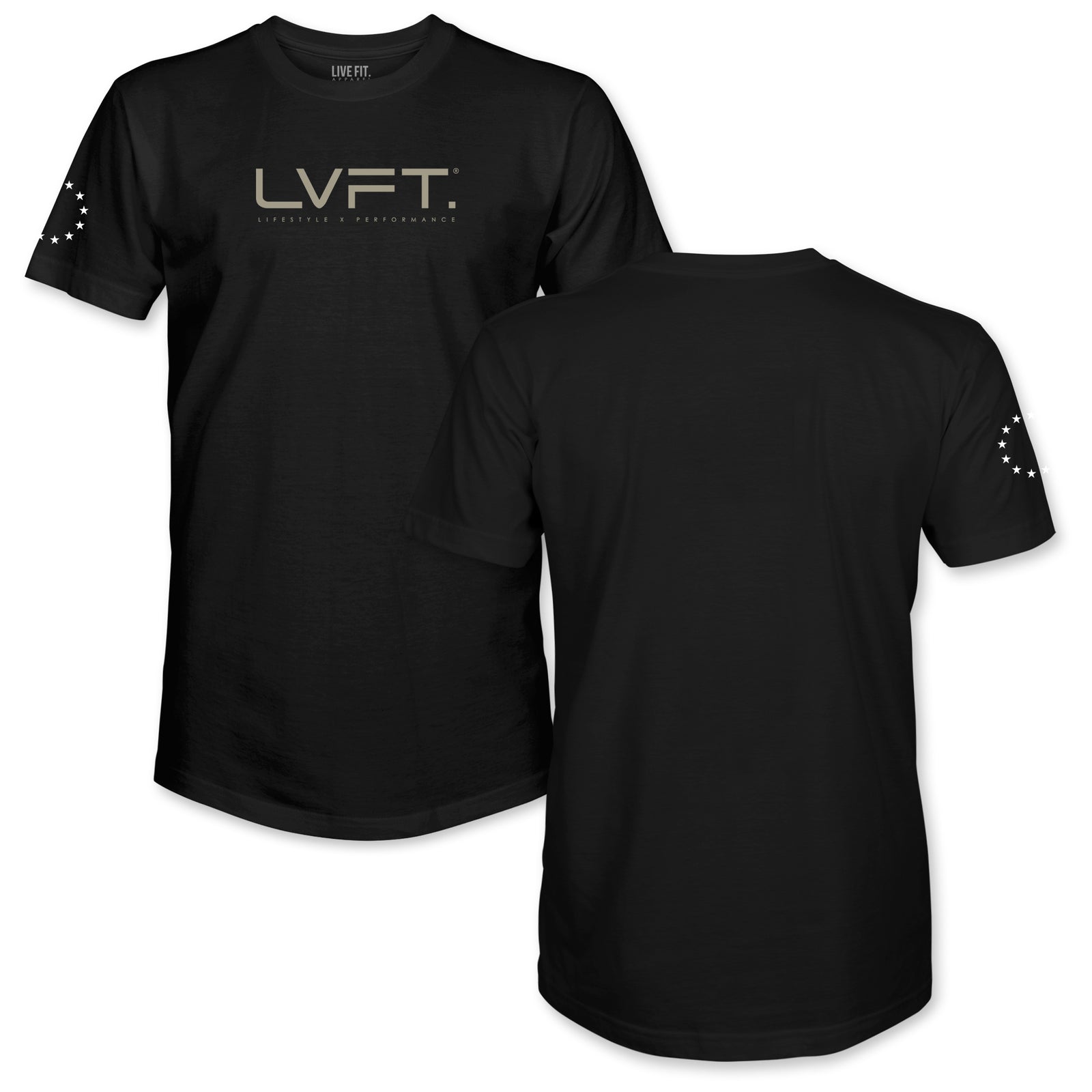 Lifestyle Scallop Tee - Black / Khaki