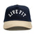 Live Fit. 5 Panel Snapback - Navy / Khaki