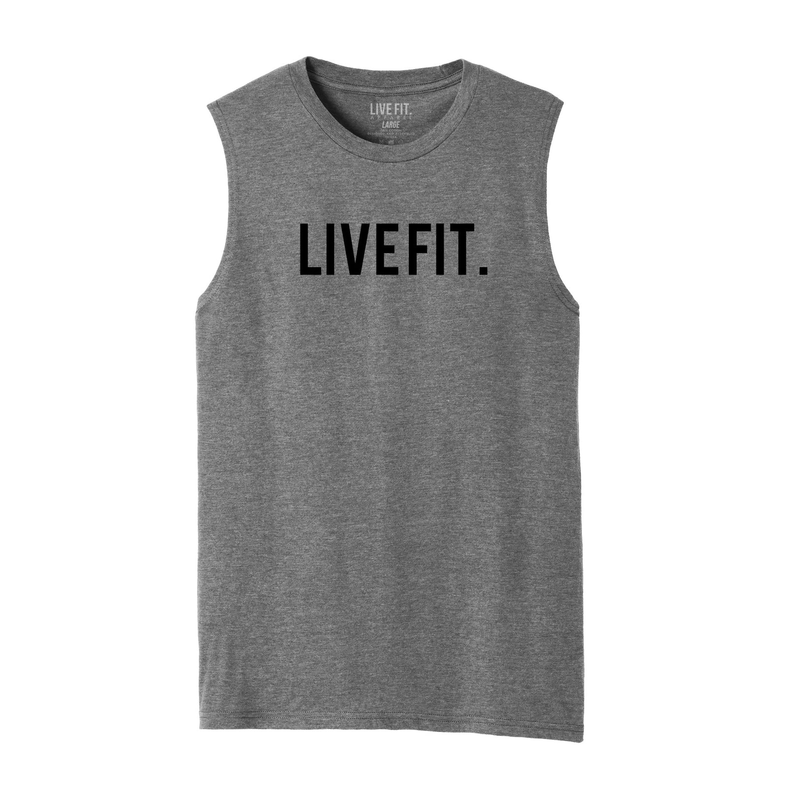 Live Fit Base Tank - Grey Frost
