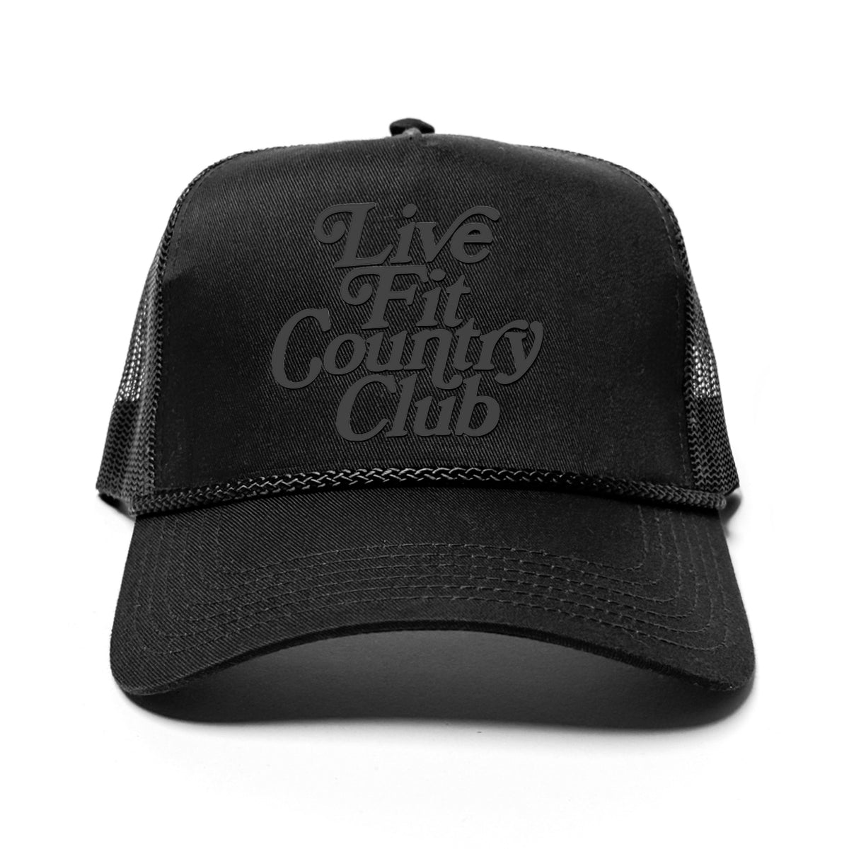 Live Fit. Country Club Trucker - Black / Black