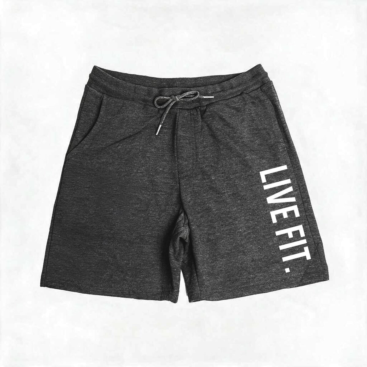 Live Fit Everyday Fleece Shorts - Charcoal Heather