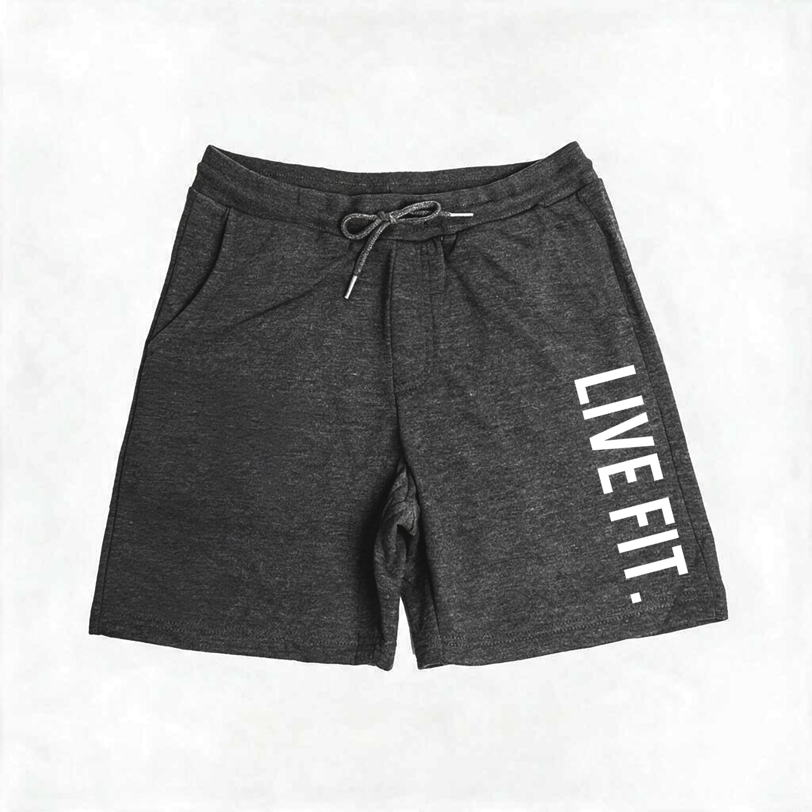 Live Fit Everyday Fleece Shorts - Charcoal Heather