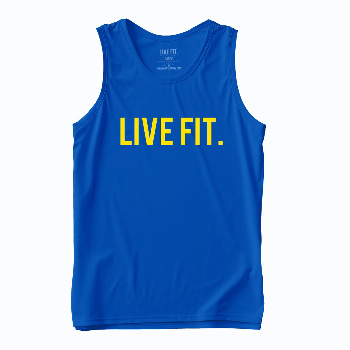 Live Fit Original Tank - Royal Blue / Yellow