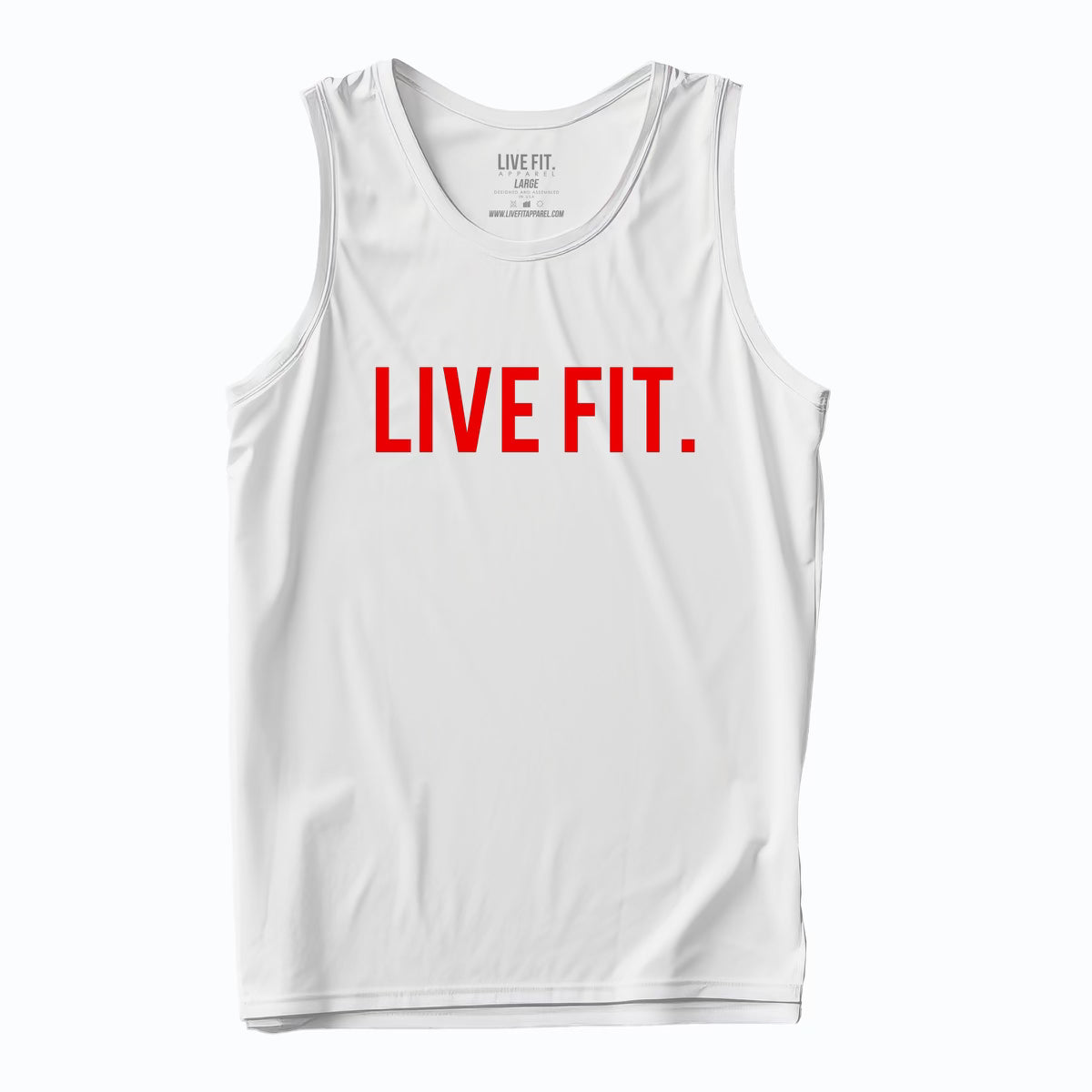 Live Fit Original Tank - White / Red