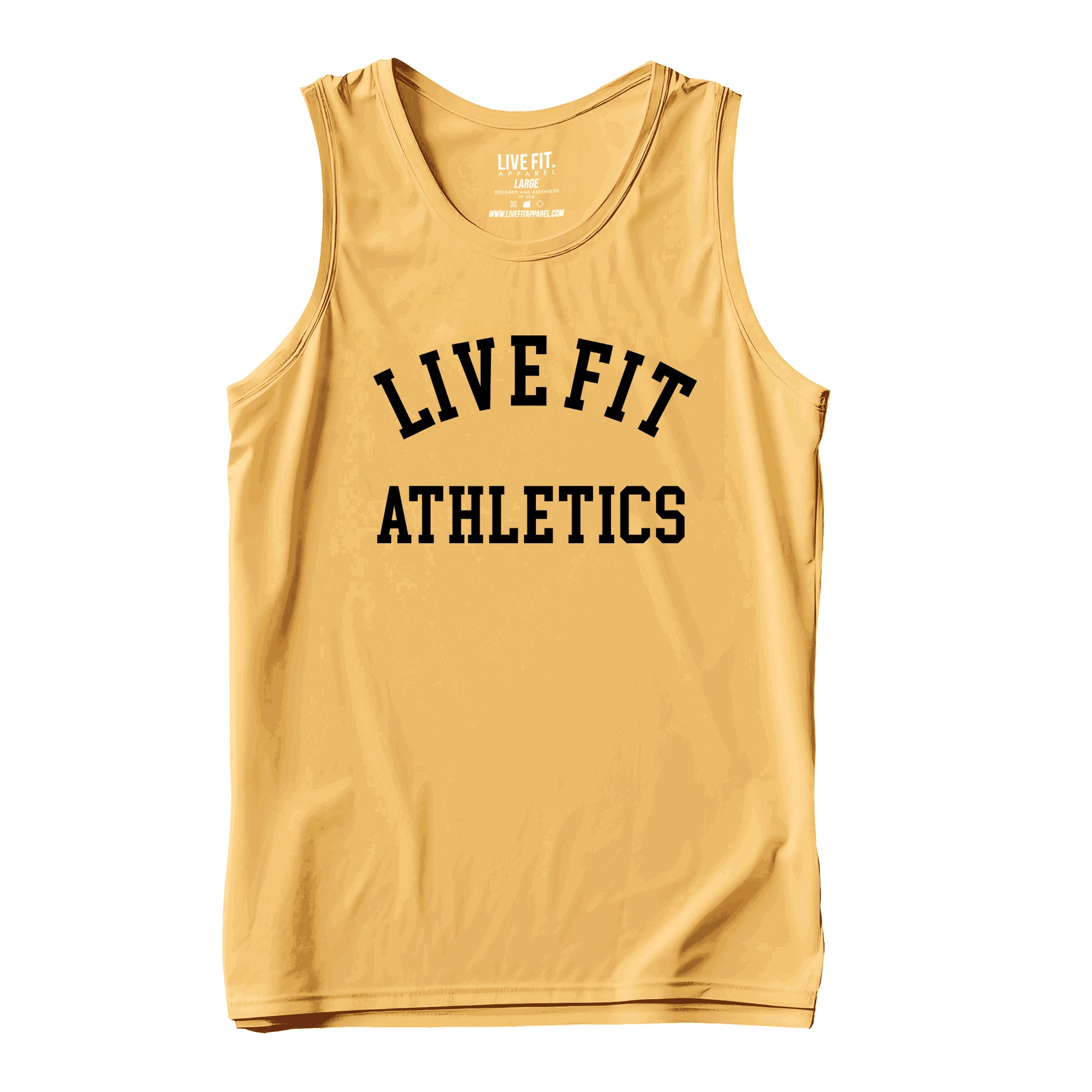 Live Fit Athletics Classic Tank - Antique Gold