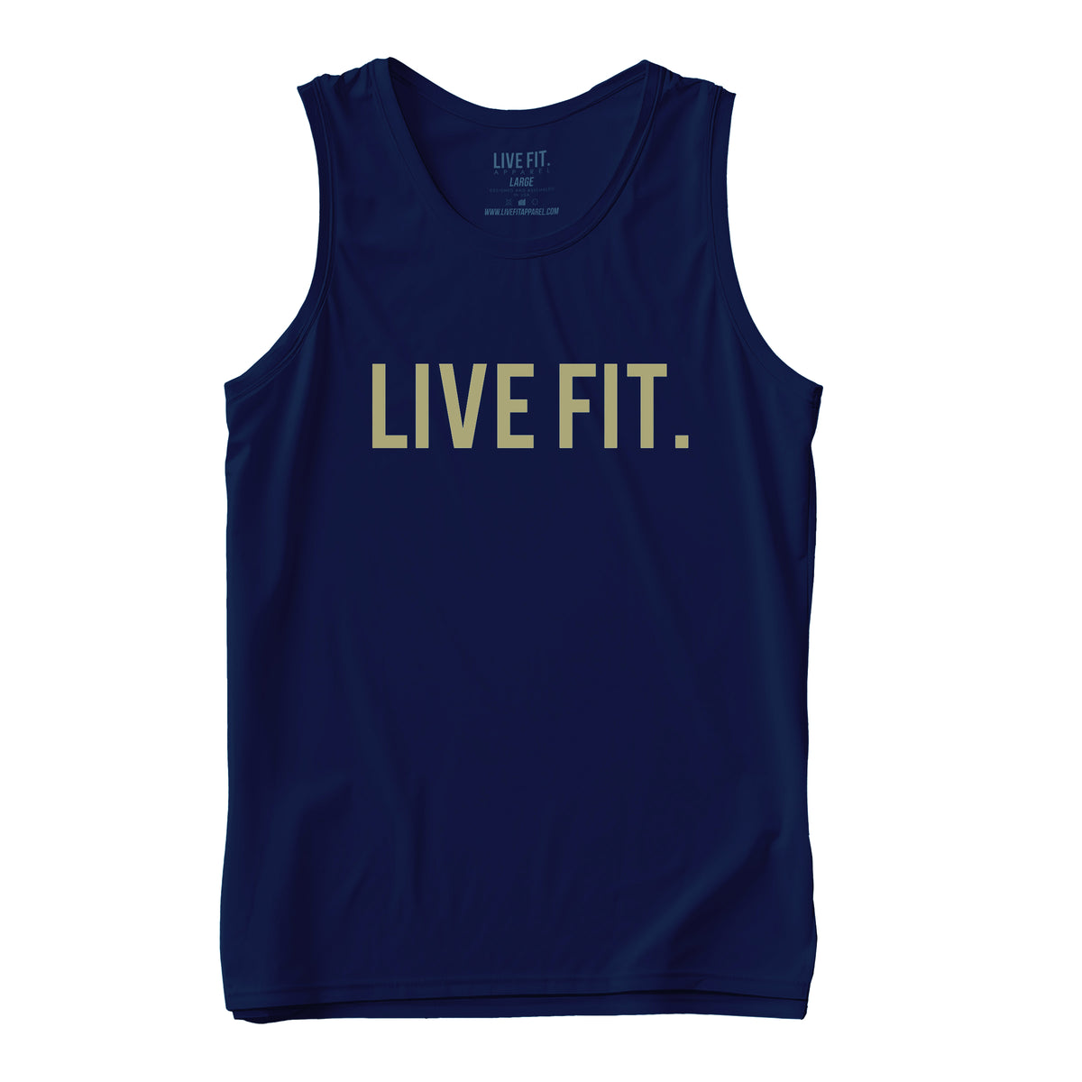 Live Fit Original Tank - Navy / Khaki