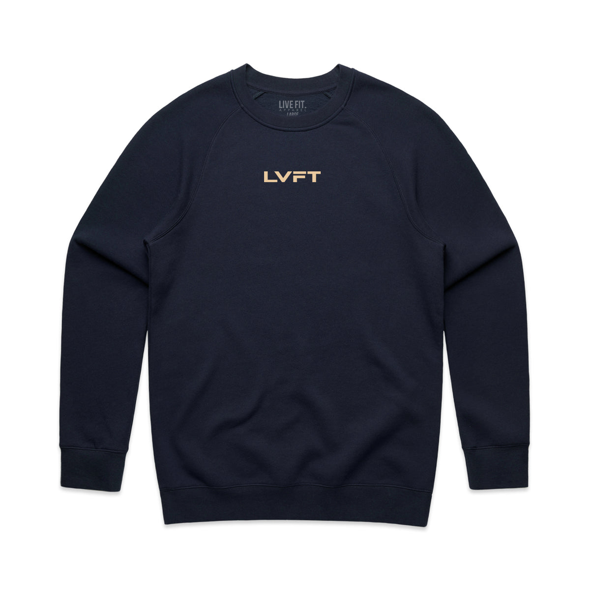 Logo Crewneck Sweater - Navy / Beige