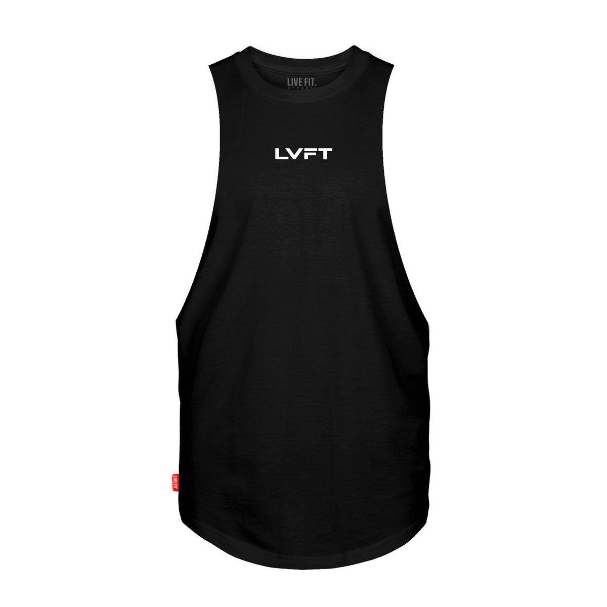 Long Body Drop Tail Tank - Black