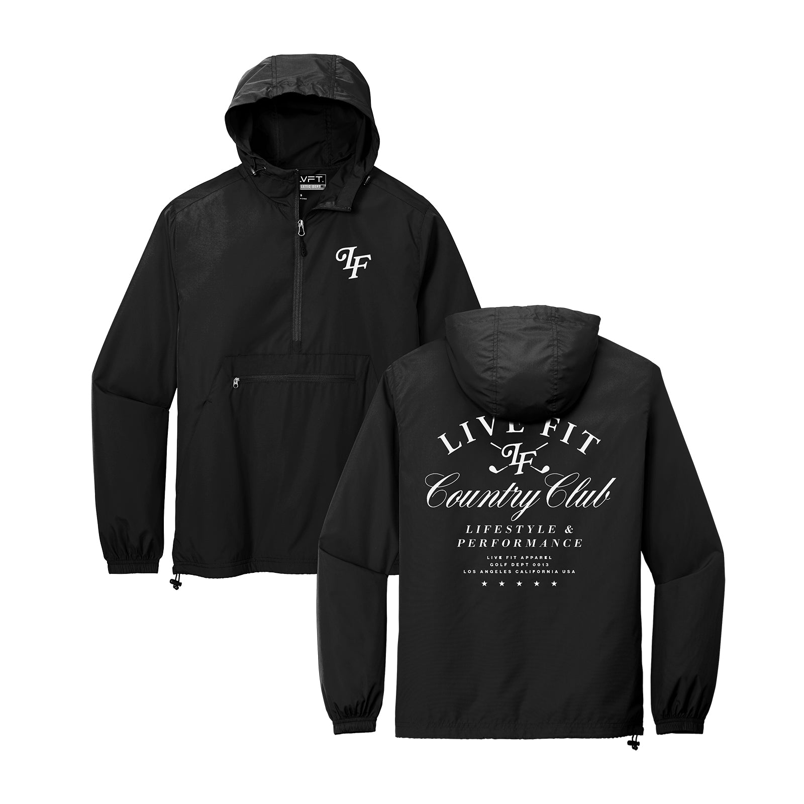 Livefit. Country Club Anorak - Black