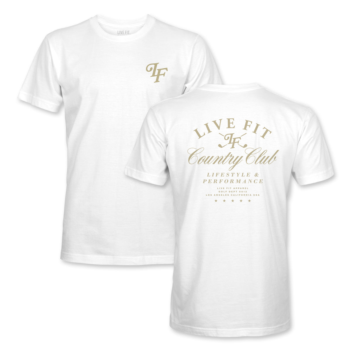 Members Tee - White / Khaki