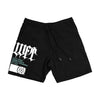 Blackletter Fleece Shorts - Black Teal