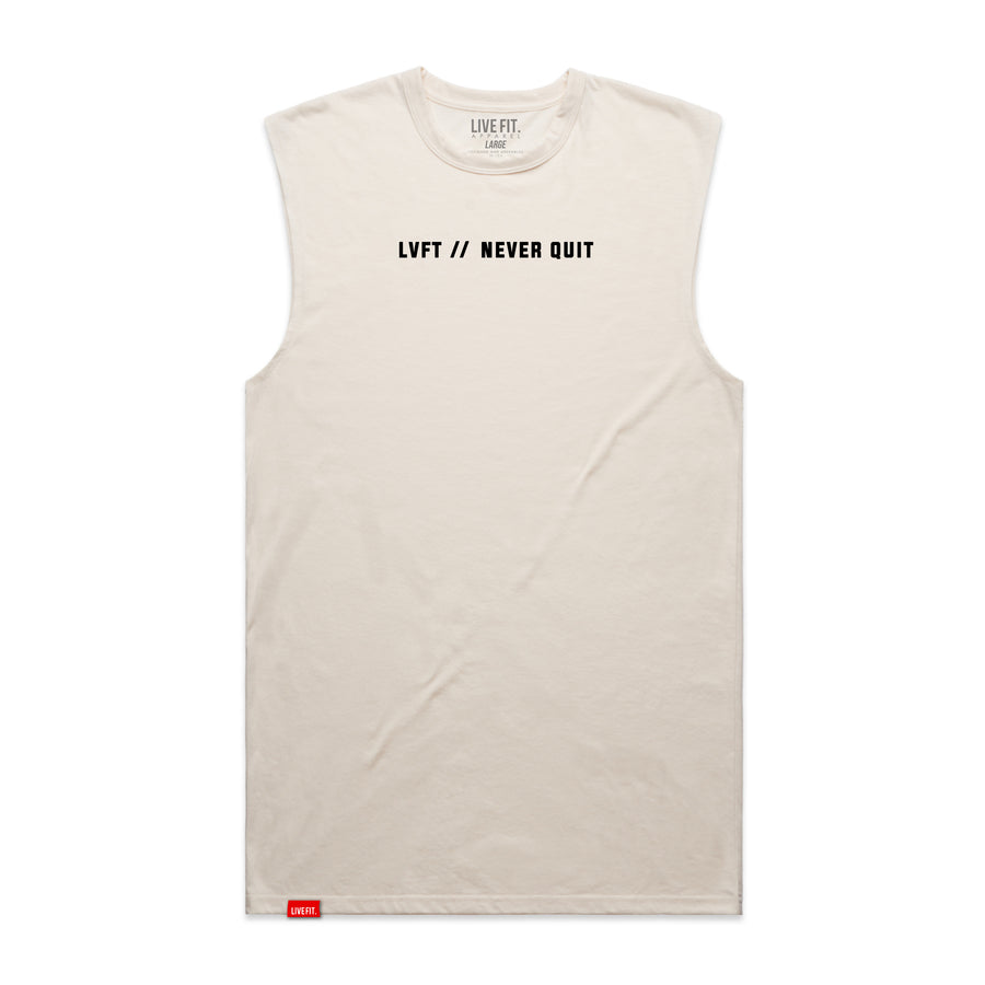 Never Quit Active Muscle Tank - Natural