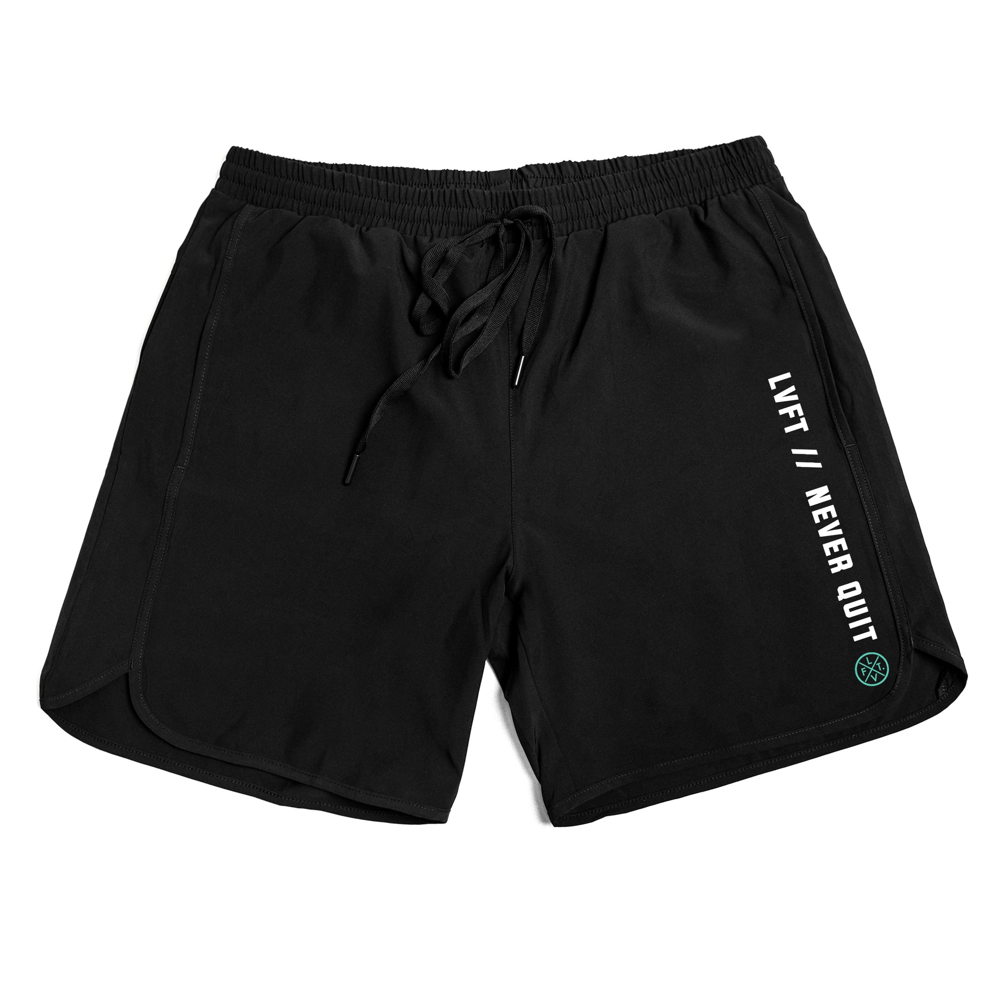 Never Quit Hybrid Active Shorts - Black / Mint