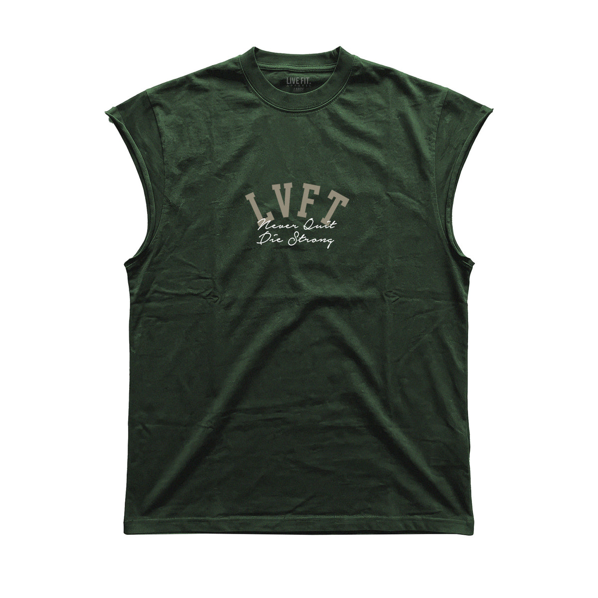 Die Strong Half Sleeve Muscle Tee - Moss