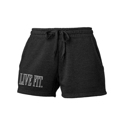 Offset Sweat Shorts - Black