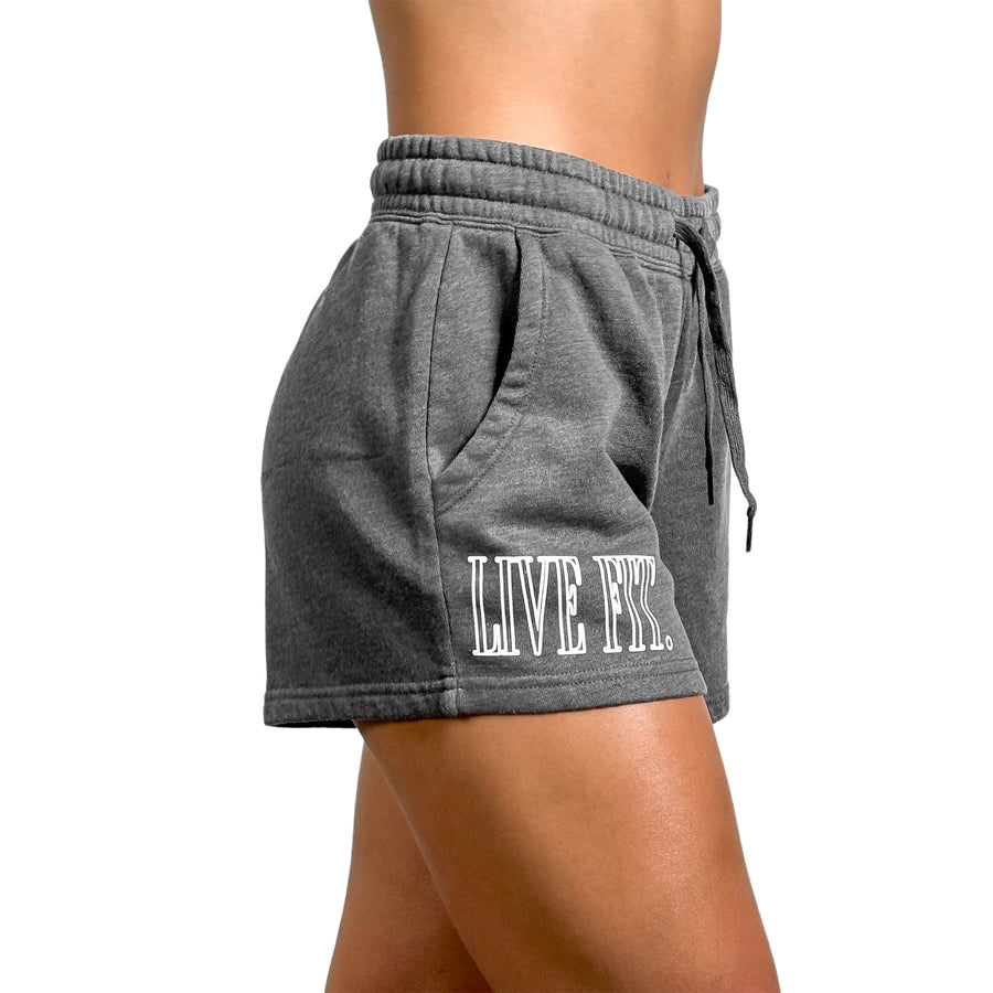 Offset Sweat Shorts - Shadow