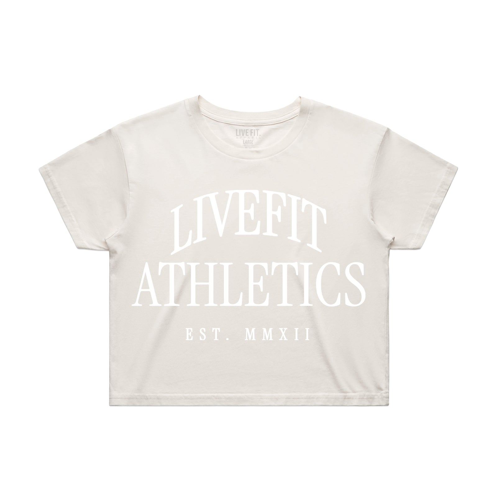 Oxford Crop Tee - Bone