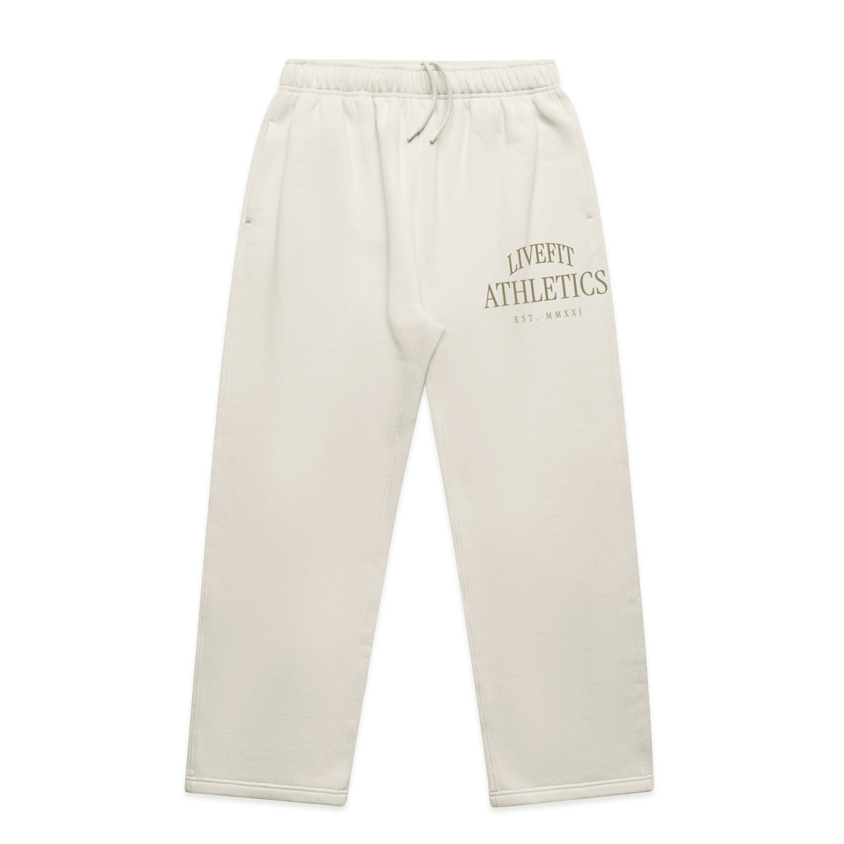 Oxford Open Bottom Sweats - Bone