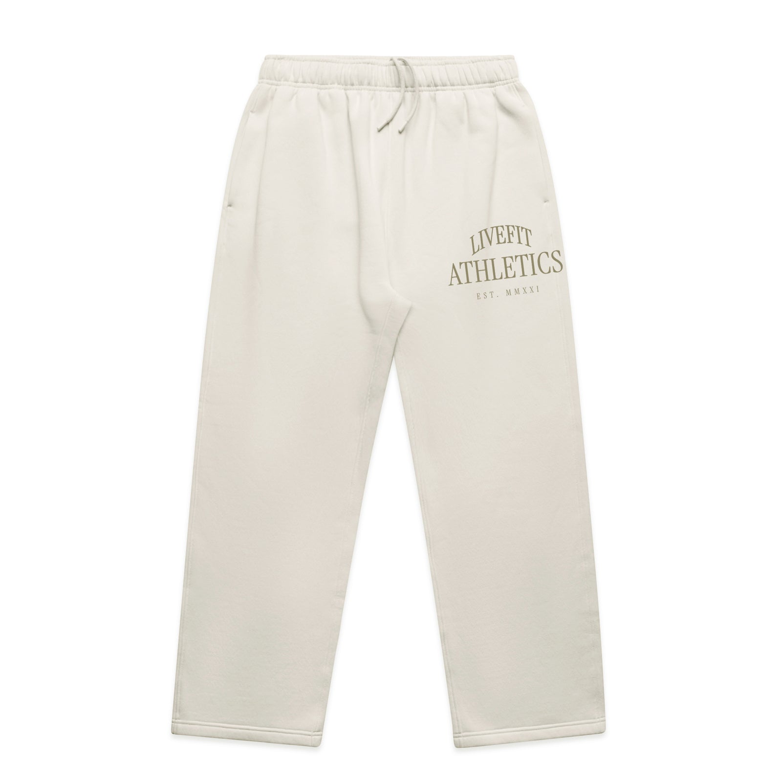 Oxford Open Bottom Sweats - Bone