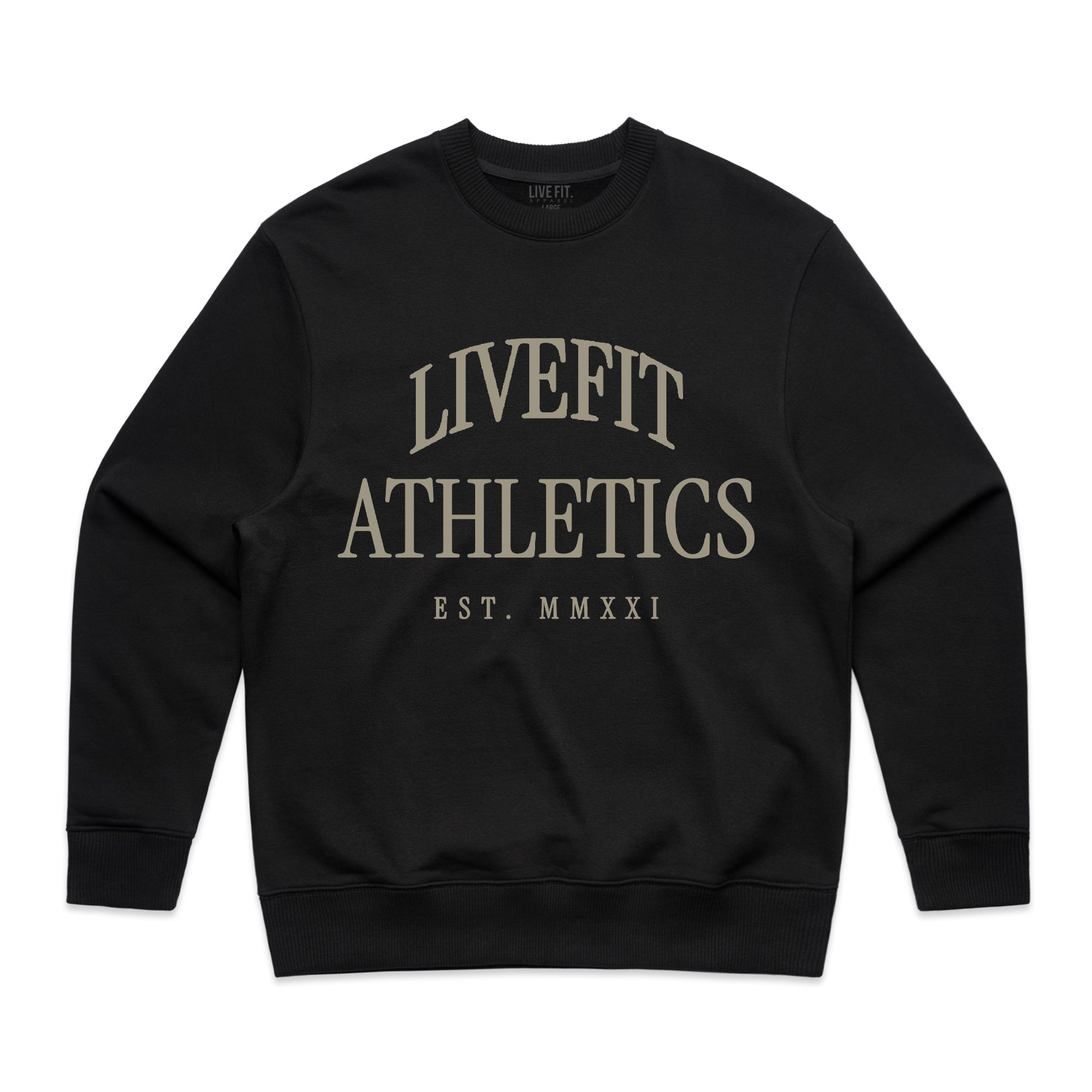 Mens Crewnecks (R NEW) - Live Fit. Apparel