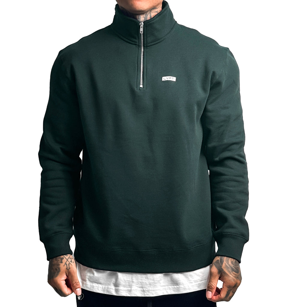 Urban Ease Quarter Zip - Forest Green - Live Fit. Apparel