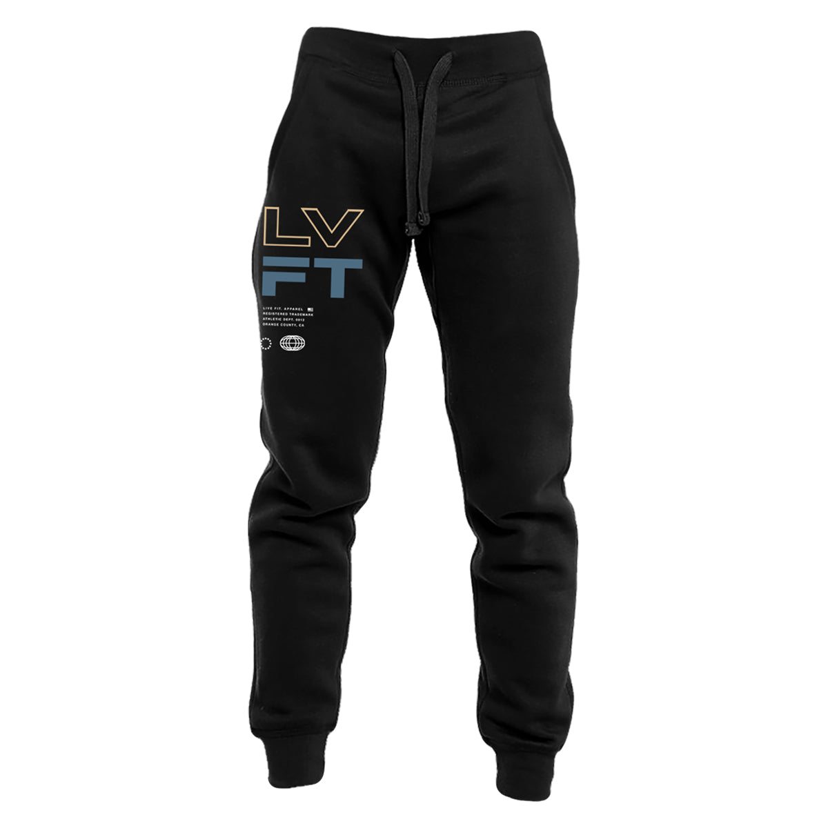 Racer Fleece Joggers - Black/Denim