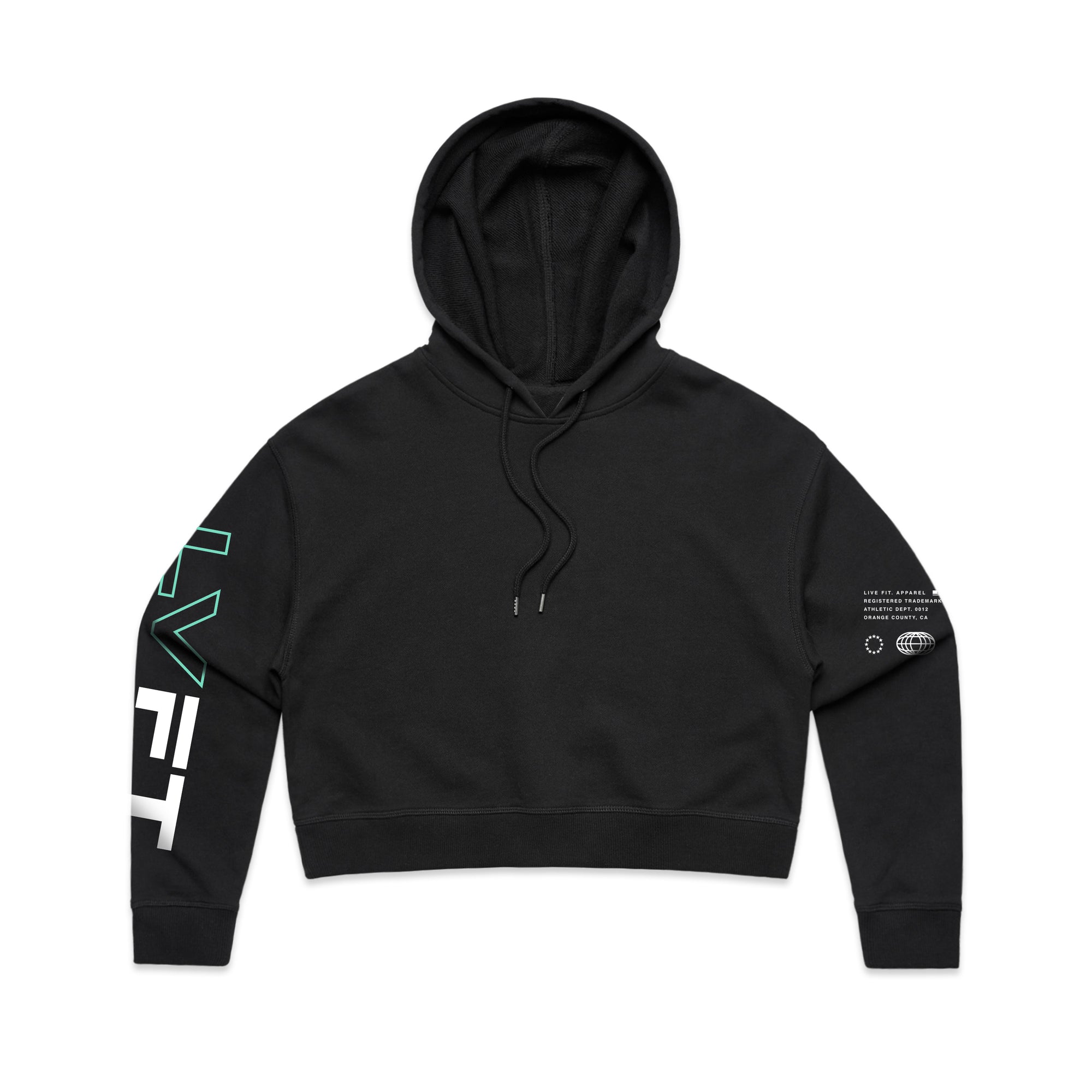 Mint 2024 cropped hoodie