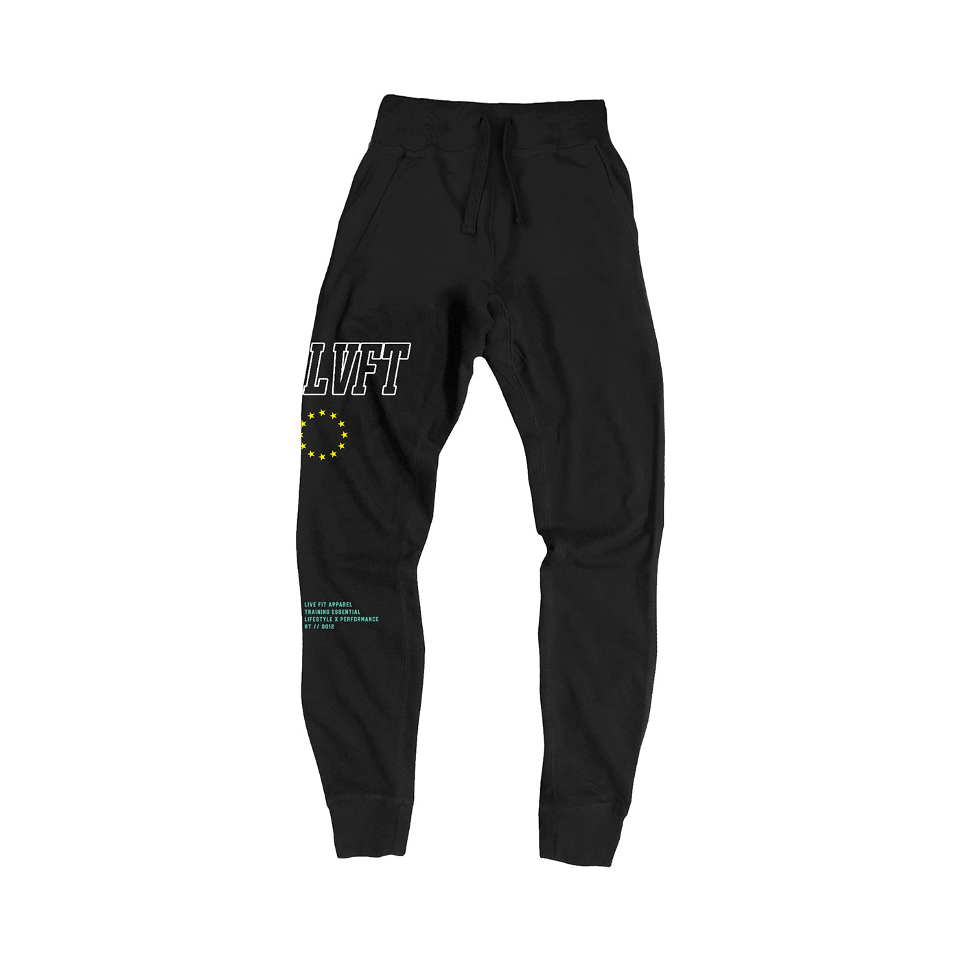 Rally Fleece Joggers - Black / White