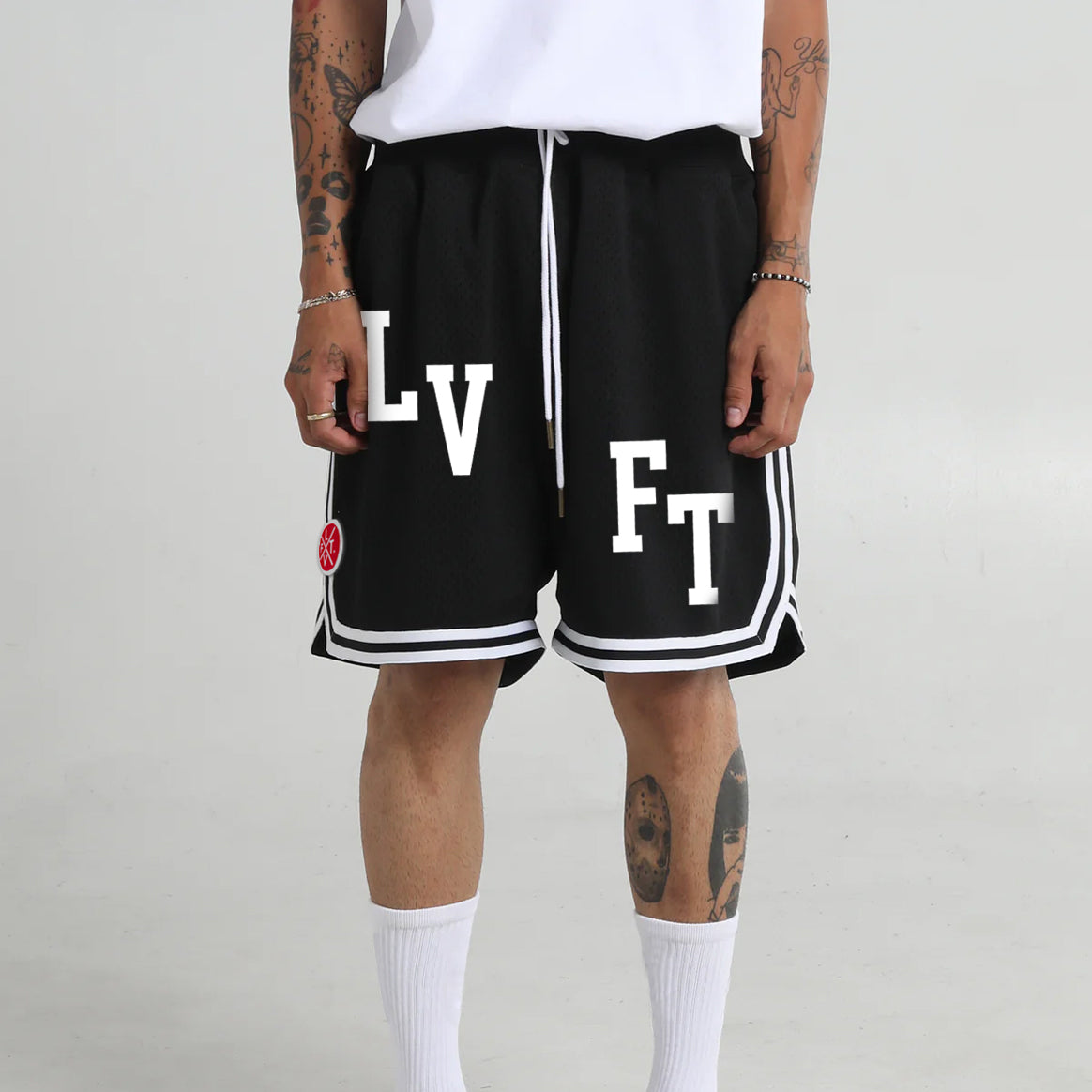 Retro Game Day Shorts - Black